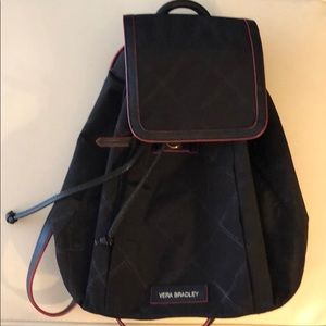 Vera Bradley black nylon backpack purse